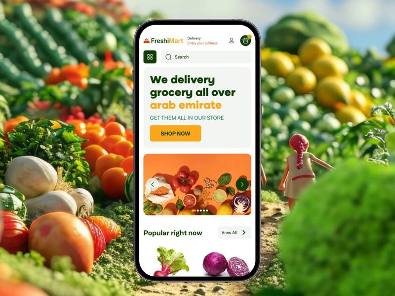 Freshimart Grocery Product Page Design 