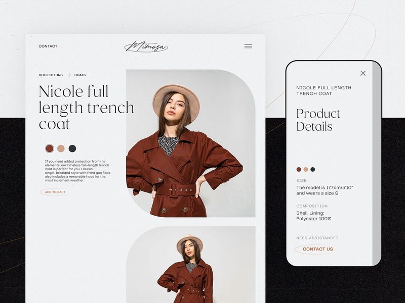 Fashion Ecommerce Product Page